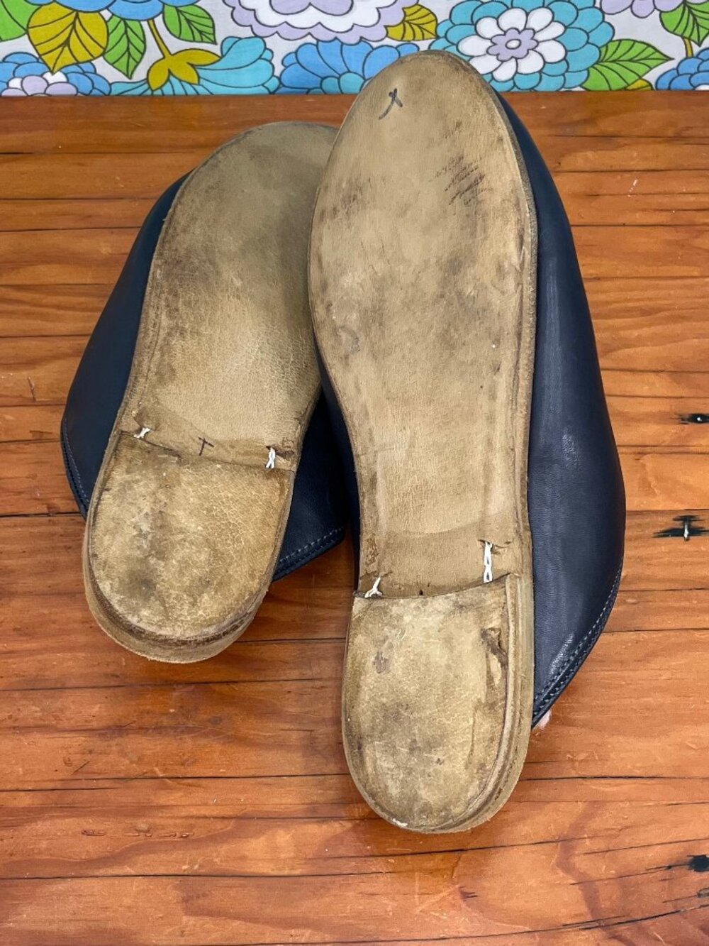 Sabah Marino Blue Babas Womens Slippers Size: EU 39 (US Size 6.5-7) - Picture 11 of 15